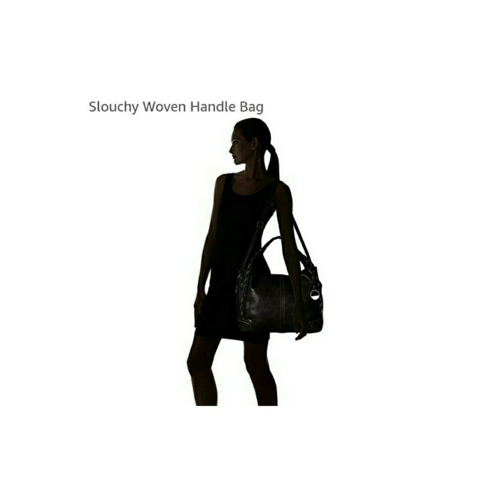 MG Collection Slouchy Woven Handle Bag - Picture 6 of 7